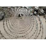 Galvanized PVC Coated Concertina Razor Barbed Wire Stainless Steel for sale
