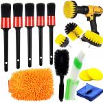 Car Cleaning Brush Set 14 Pieces For Car Interior Detailing for sale
