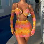 Tie Closure Swimming Suits Bikini with Lining Underwire/Wirefree Support for sale
