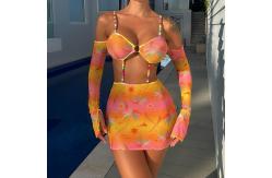 China Tie Closure Swimming Suits Bikini with Lining Underwire/Wirefree Support supplier