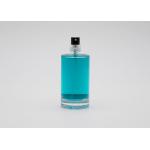 Round Shape Glass Perfume Spray Bottles 50ml With Black Snap On Perfume Pump