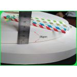 Eco - friendly Food Grade Paper Roll 28gsm 60gsm 13mm 15mm Drinking Straw Paper For Printing for sale
