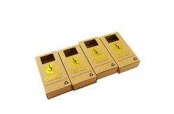 China Ecological Square Sliding Kraft Packaging Box With Windows supplier