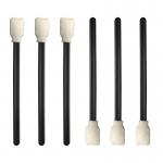 Flat Square Sponge Head Format Printer Cleaning Foam Swabs With Black Handle for sale