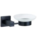 Satin Soap Case Wall Mounted Glass 304 Stainless Steel Bathroom Soap Holder for sale