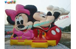 China Mickey Mouse Commercial Bouncy Castles ,  Inflatable Bounce House With PVC tarpaulin supplier
