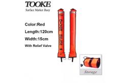 China 120CM Nylon Floating Scuba Inflatable Signal Tube For Underwater Emergency Signaling supplier