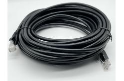 China 0.5m - 20m Black RJ45 Ethernet Cable Round Cat7 Patch Cable Customized supplier