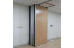China Sliding Fireproof Acoustic Partition Wall Full Height Aluminum Active Laminate Surface supplier