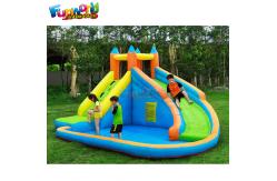 China Fire - Retardant  Backyard 0.55mm Outdoor Inflatable Water Slides supplier
