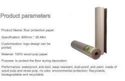 China 3600cm Length Degradable Cardboard Floor Protector supplier