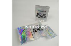 China Gravure Printing Holographic Makeup Bag , Customized  Stand Up Pouches With Zipper supplier
