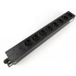 1.5U 8 Way Cabinet PDU 250V 16A France 19 Inch for sale