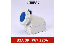 China IP67 16A 32A 3 Pole IEC Industrial Surface Mounting Socket Outlet supplier