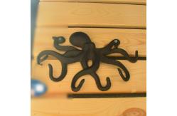 China Wall Mounted Creative Octopus Cast Iron Hat Hooks supplier
