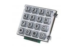 China All Windows Die Casting Metal Dot Matric 16 Key Keypad Dust Proof supplier