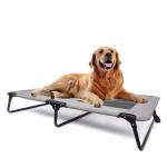 Outdoor Indoor Pet Bed Cushion Elevated Cooling Pet Cot Bed With Strong Mesh Steel for sale
