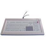 USB Industrial Membrane Desktop Keyboard  , Compact Keyboard With Touchpad