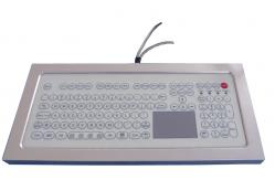 China USB Industrial Membrane Desktop Keyboard  , Compact Keyboard With Touchpad supplier