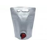 Aluminum Foil Stand Up Pouch With Spout 1l 2l 3l 5l Olive Oil Coffee Wine Beverage for sale
