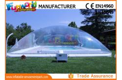 China PVC Transparent Inflatable Pool Cover Tent Swimming Pool Cover Shelter supplier
