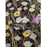 OEM Mesh Tulle Printed Lace Fabric Knitted 145CM Width for sale