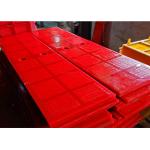 0.125mm aperture Polyurethane dewatering vibrating screen panel with red color for sale