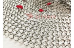 China Architectural Structure ChainMail Ring Mesh For Room Dividers supplier