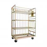 Transport Nestable Roll Container Trolley For Warehouse Or Grocery Store for sale