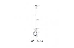 China 304 Stainless Steel Material Wire Rope Sling With Loop Die Cast Hook YW86541 supplier