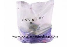 China Biodegradable LDPE Plastic Laundry Bag With Cotton String Rope supplier