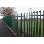 High Security Steel Palisade Fence With Razor Barbed Wire For Protection Zone for sale