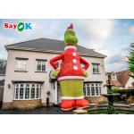 Advertising Inflatable Grinch 9m 30ft Big Santa Christmas Decorations Cartoon for sale
