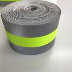 Sew On Warning Reflective Tape Yellow Silver Flame Retardant For Safety Vest Garments for sale