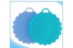 China Kitchen Cleaning Silicone Mold Tools , Silicon Sponge Brush Dish Washing Sponge Scrubber supplier
