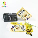 Glossy shiny hot stamping OEM brand logo printed paper box gift cosmetics eyelash packaging card boxes for sale