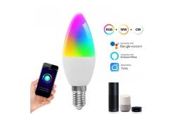 China Amazon Alexa Smart LED Light Bulb 400lm E14 Colour Changing supplier