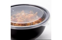 China 48oz Black Disposable Takeout Containers Easy Open Plastic Food Container supplier