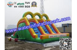 China 18OZ PVC  Fun Adult Inflatable Water Slides Rentals For Event And Party supplier