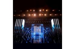China Indoor Folding Sliding LED Screen Compact Curved LED Display supplier