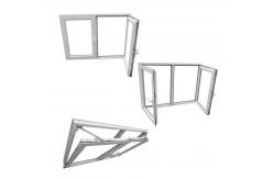 China European Style Tilt and Turn UPVC Window Outward Swing supplier