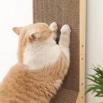 Detachable L Shaped Cat Scratcher Corrugated Cardboard Scratching Post