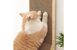 China Detachable L Shaped Cat Scratcher Corrugated Cardboard Scratching Post supplier
