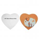 Custom Sublimation Textile Blanks Heart Shape Sublimation Mouse Pads Wholesale for sale