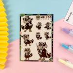 CMYK Colour 3D Cartoon Stickers Neutral Hardness Plastic Custom Vinyl Stickers for sale