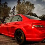 Scratch Resistant Red Mirror Chrome Car Vinyl Wrap Bubble Free SGS for sale