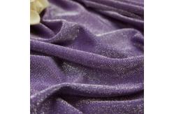 China Bright Pink Shiny Stretch Sequin Knit Fabric 40gsm Lurex Metallic Fabric supplier