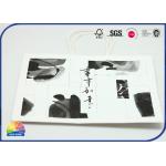 210gsm White Kraft Paper Gift Bag CMYK Print Customized With Handle