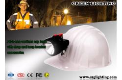 China 96 Lum Rechargeable LED Mining Light 128g Light Weight 3500 LUX Brightness supplier