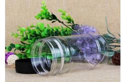 China Recyclable Transparent Clear Plastic Cylinder Food Grade Package With Screw Lid supplier